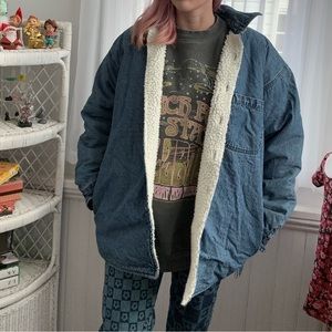 Sierra pacific Sherpa lined denim shirt